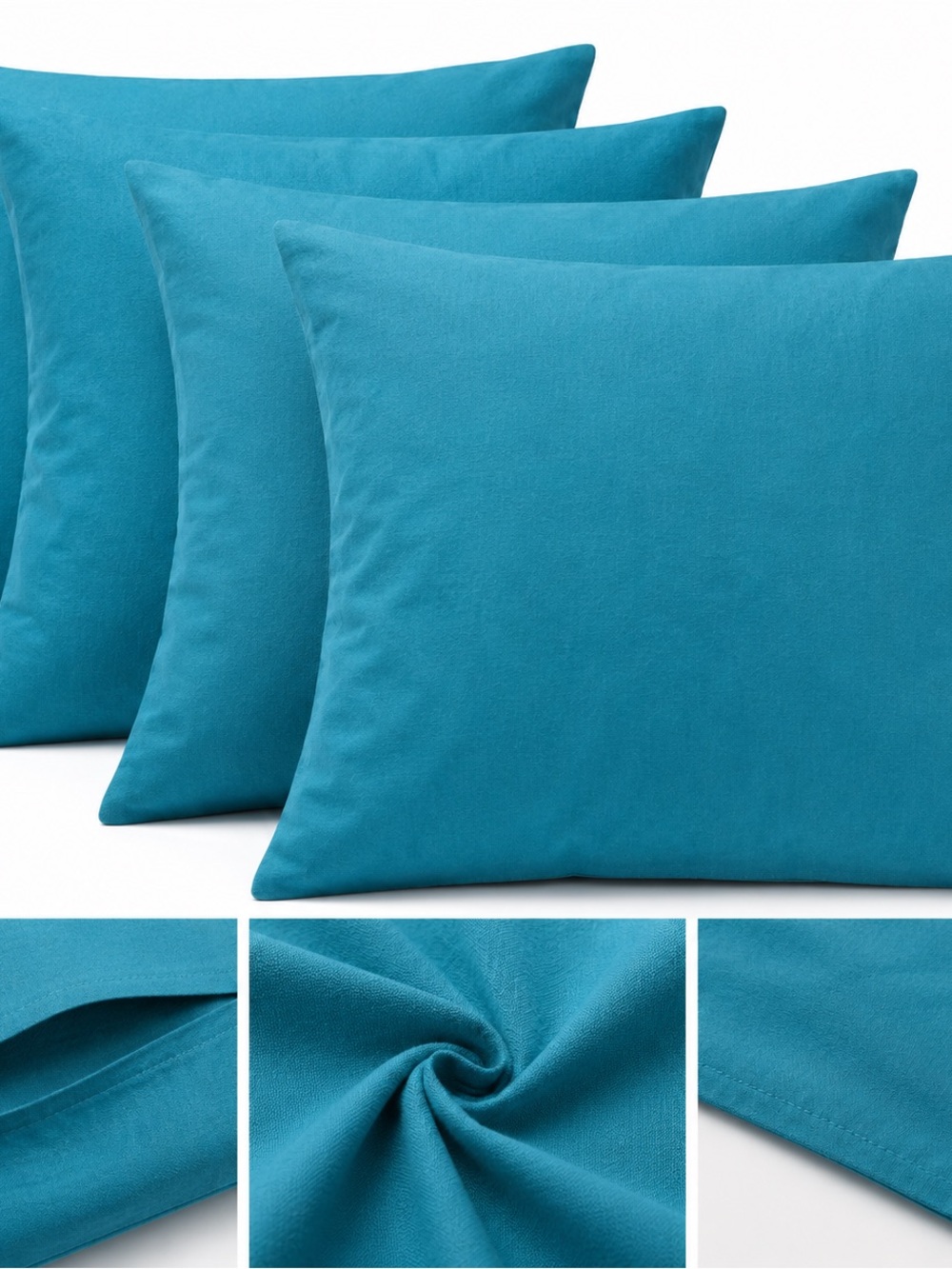 SET OF 4  20x18 Turquoise Pillow cover  Fabric